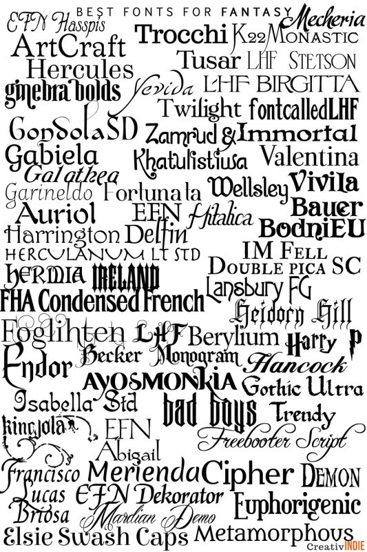 best free fantasy fonts